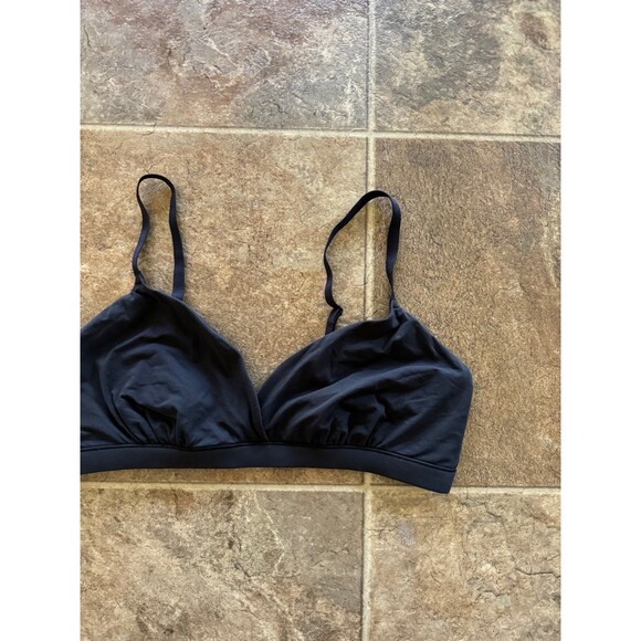 New Skims Fits Everybody Triangle Bralette Size Large Onyx - Picture 4 of 6